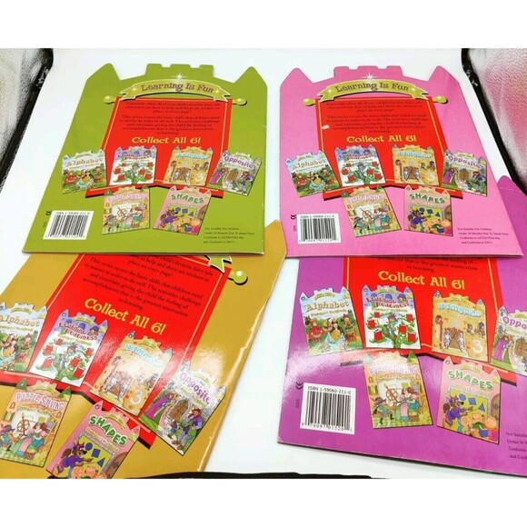 4 Fairy Tale Activity Books Alphabet Opposites Puzzles Learn Readiness Preschool - Picture 3 of 12